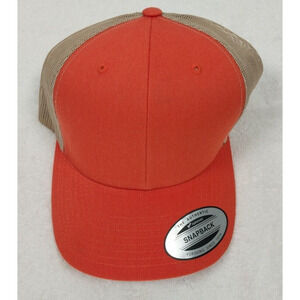 The Classics Yupong Cap Hat Orange & Brown Snapback Adjustable NWT